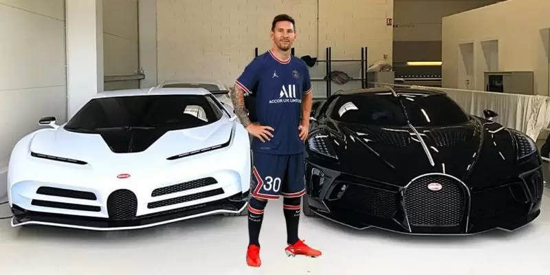 coleção de carros de luxo de Lionel Messi