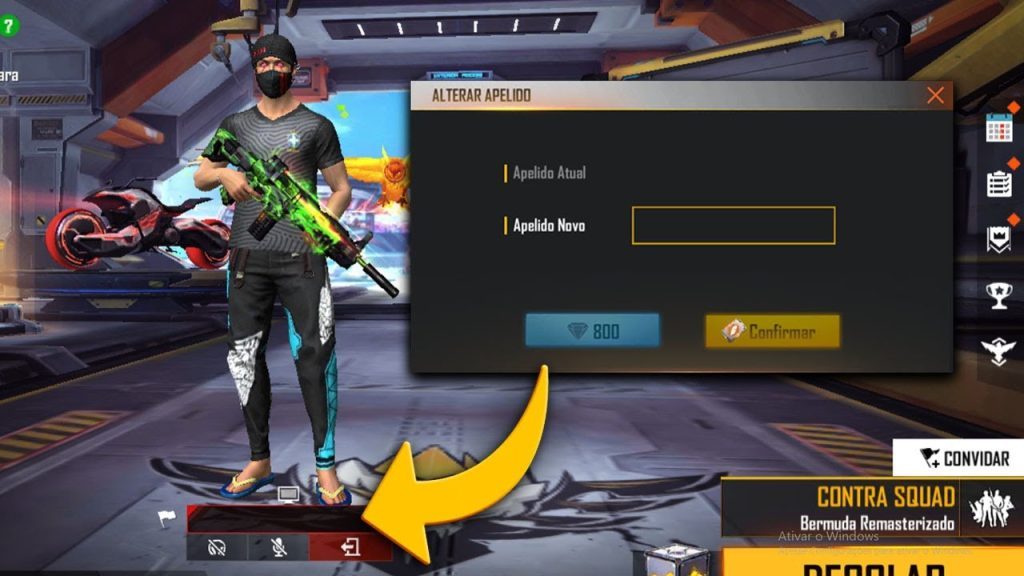 personagens invisíveis Free Fire