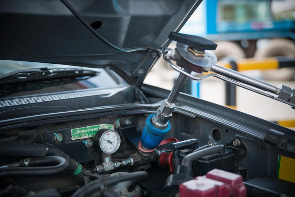 GNV estraga o motor: motor de um veículo movido a GNV